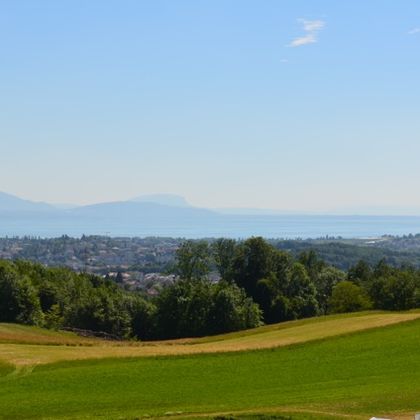 vue de la chapelle de Lausanne en direction de Genève